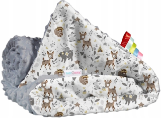 Prikrývka, prehozy na posteľ - Prikrývka babymam 75 x 100 cm viacnásobná