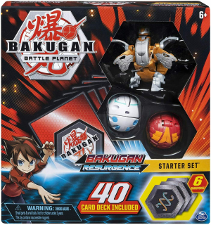 Bakugan Starter Kit 40 3 figúrky karty a čipy