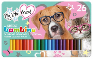 Bambino silné ceruzky v kovovej krabici 26k MLF