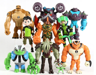 BEN 10 číselných údajov uvedených 11 figúrok LIT!