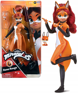 Lienka a čierna mačka bábiky Rena Rouge Ruda Kitka