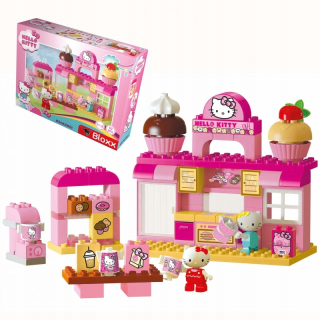 Stavebnica - Veľký Hello Kitty Hodiny + 2 figúrky