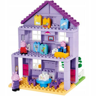 Stavebnica - Big PEPPA PEPPA bloky dom prarodičia 86 el.