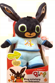 Zajačik Bing - Bing Rabbit maskot na dobrú noc spánku hovorí PL