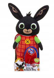 Zajačik Bing - Bing učenie sa obliekať s batohom maskota
