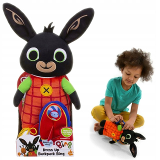 Zajačik Bing - Bing Učenie sa obliekať králika 23 cm s batohom