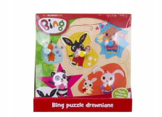 Zajačik Bing - Bing puzzle drevené puzzle vzdelávacie
