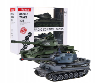 Bitka Sada dvoch kontrolovaných nádržiach 2x RC tanku