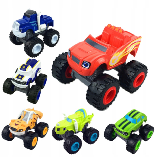 Blaze a Mega Machine Set 6 Cars Drive Car