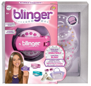 BLINGER Stylingový prístroj Crystals pink