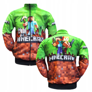 Minecraft - Mikina minecraft Game veľkosť 134 cm