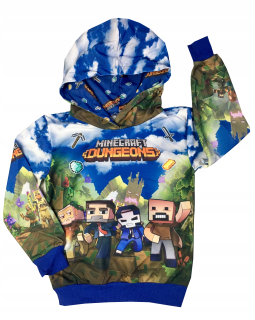 Minecraft - Mikina Minecraft Cotton 3D Hood R 164