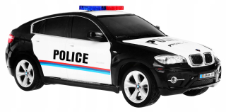 BMW X6 na diaľkové ovládanie POLICE mierka 1:24 27MHz