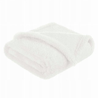 Prikrývka, prehozy na posteľ - BOCIOLAND FLEECE KOCYK MEST WHRET 80x100 ECRU