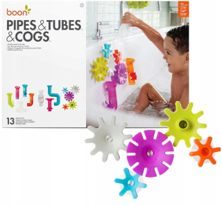 BOON VODA TOY KIT liatinové * Rúrky Cogs 12M +