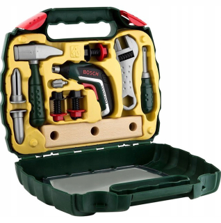 BOSCH kufor s náradím + skrutkovač Ixolino II
