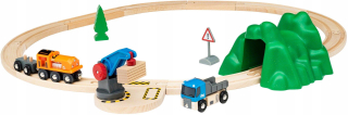 Brio 33878 nákladný vlak so žeriavom A113