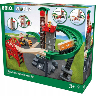 Brio drevená fronty Big Magazine s výťahom 33887