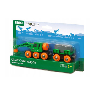 BRIO 33698 CRANE AND WAGON