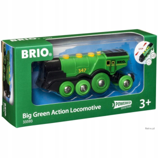 Brio classic zelená lokomotíva 33593