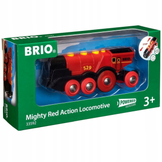Brio - klasická červená lokomotíva