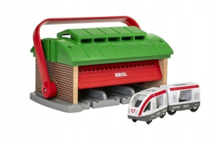 Brio World Garáž pre vlaky s rukoväťou