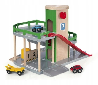 BRIO World Trojúrovňová parkovanie