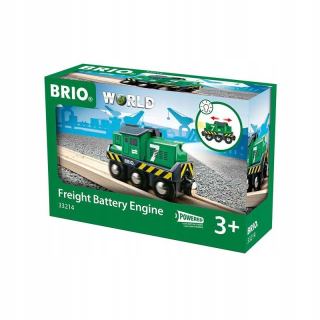 BRIO Zelená komoditná lokomotív 33214
