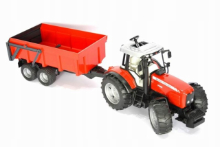 Bruder 02045 Traktor s prívesom Massey Ferguson