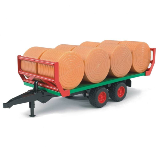Bruder 02220 Hay transport trailer + 8 Bel