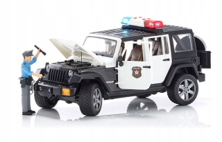 BRUDER 02526 Jeep Wrangler s figurálne POLÍCIA