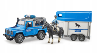 BRUDER 02588 Police Land Rover s prívesom