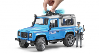Bruder 02597 Policajný Land Rover s figúrkou