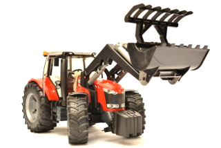 Bruder 03047 TRAKTOR Massey Ferguson s nakladačom