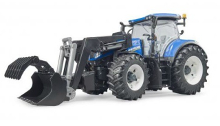 BRUDER 03121 New Holland traktor IES každú lyžicu. kolesá