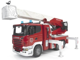 Bruder 03590 Hasičské auto Scania s rebríkom