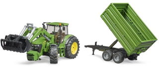 BRUDER John Deere traktor s nakladačom 03055