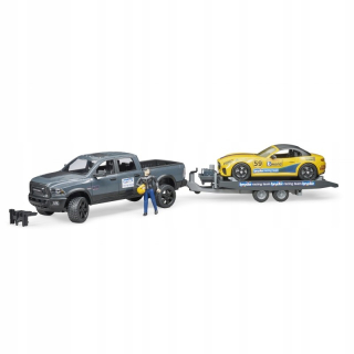 Bruder Dodge RAM Power Wagon + odťahovka a auto 02504