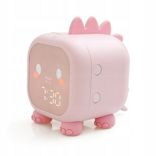Detské hodiny do izby - Detský budík Dinosaurus Clock Sleep Slee Coach Led