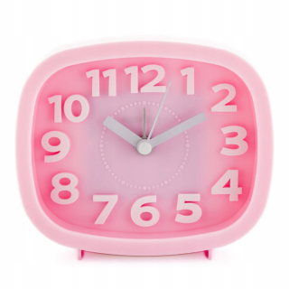 Hodiny do detskej izby - Perfektný budík FX-037 Pink (TO045D)