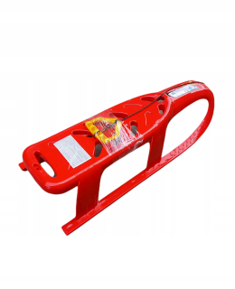 Sánky - Bullet rýchly sled slide metal červená lyžiny