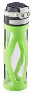 Sklenená fľaša na fľašu vody Leifheit Flip 600ml