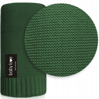 Prikrývka, prehozy na posteľ - Babylove bambusová prikrývka 80x100 fľaša zelená