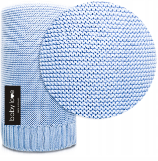 Prikrývka, prehozy na posteľ - Babylove bambusová prikrývka 80x100 Premium Baby Blue