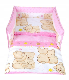 Detský set paplón, vankúš - BabyLux 3el Bedding for Cot 100x135 č. 64