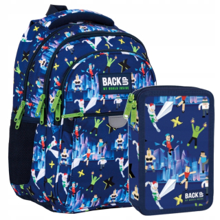 Školský batoh - Záložný batoh školy Gamer School pre chlapca 1. trieda