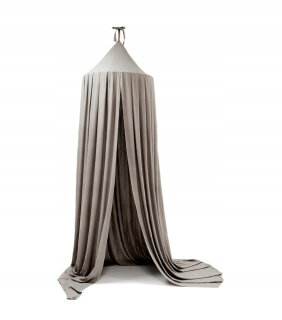 Baldachýn nad postieľku - Canopy curtain stan tipi visí šedý veľký