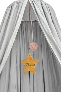 Baldachýn nad postieľku - Stone Grey stropný vrchlík, bellamy