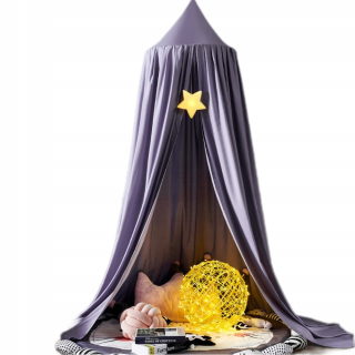 Baldachýn nad postieľku - Canopy tipi visiaci stan ružový dĺžka 250 cm