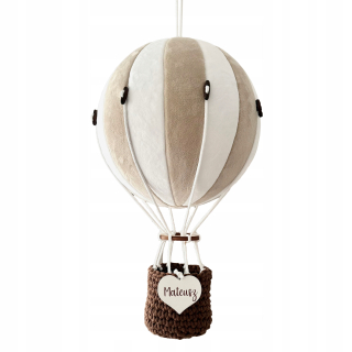 3D ozdoba do detskej izby - Balón visiaci v miestnosti Boho LED s názvom 30 cm